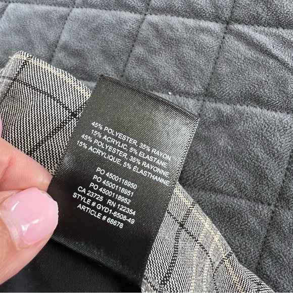 Babaton Pants Women Size 2 Conan Plaid Ankle Slim High Rise Dress pant B21 - Picture 6 of 7